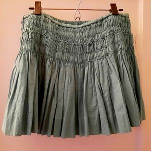 J Crew Pleated Stretch Drop Waist Skirt